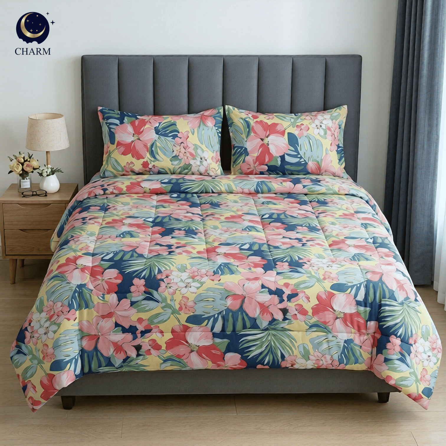 ชุดผ้าปูที่นอน 3.5 ฟุต 4 ชิ้น CHARM สี FLORAL คอลเลคชั่น CLASSIC_7